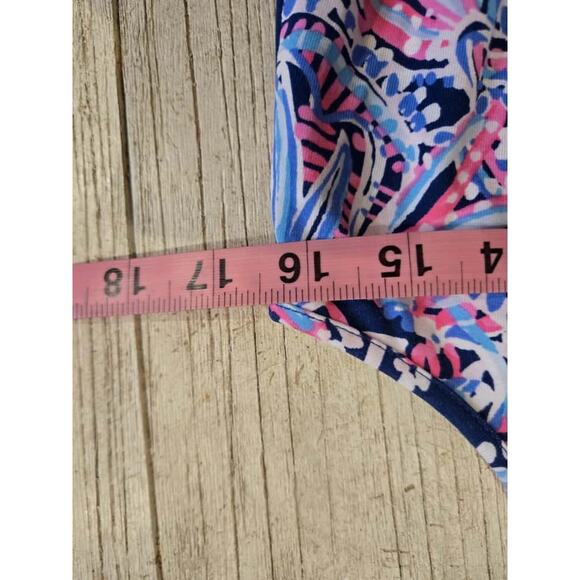 Lilly Pulitzer Women's Sleeveless Romper S Oyster Bay Miss Shell Print Tassles - Picture 9 of 9